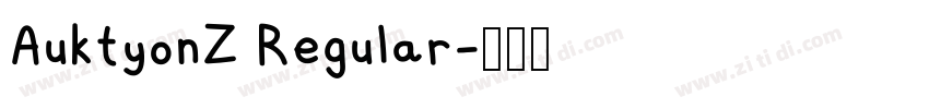 AuktyonZ Regular字体转换